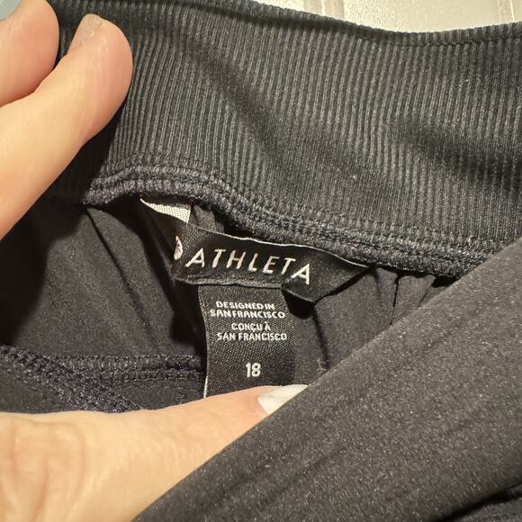 Athleta Brooklyn Mid Rise Ankle Pants Black Plus Size 18 - Picture 5 of 7